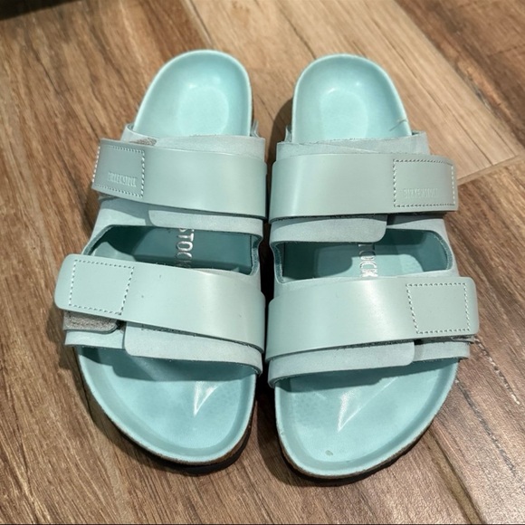 Birkenstock Uji Nubuck Leather - Surf Green - Picture 2 of 6